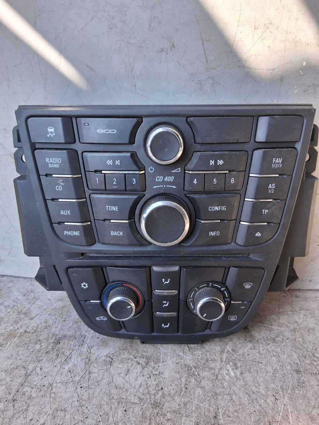 2010 VAUXHALL ASTRA J MK6 RADIO STERO WITH AC HEATER CONTROL SWITCH 13346050