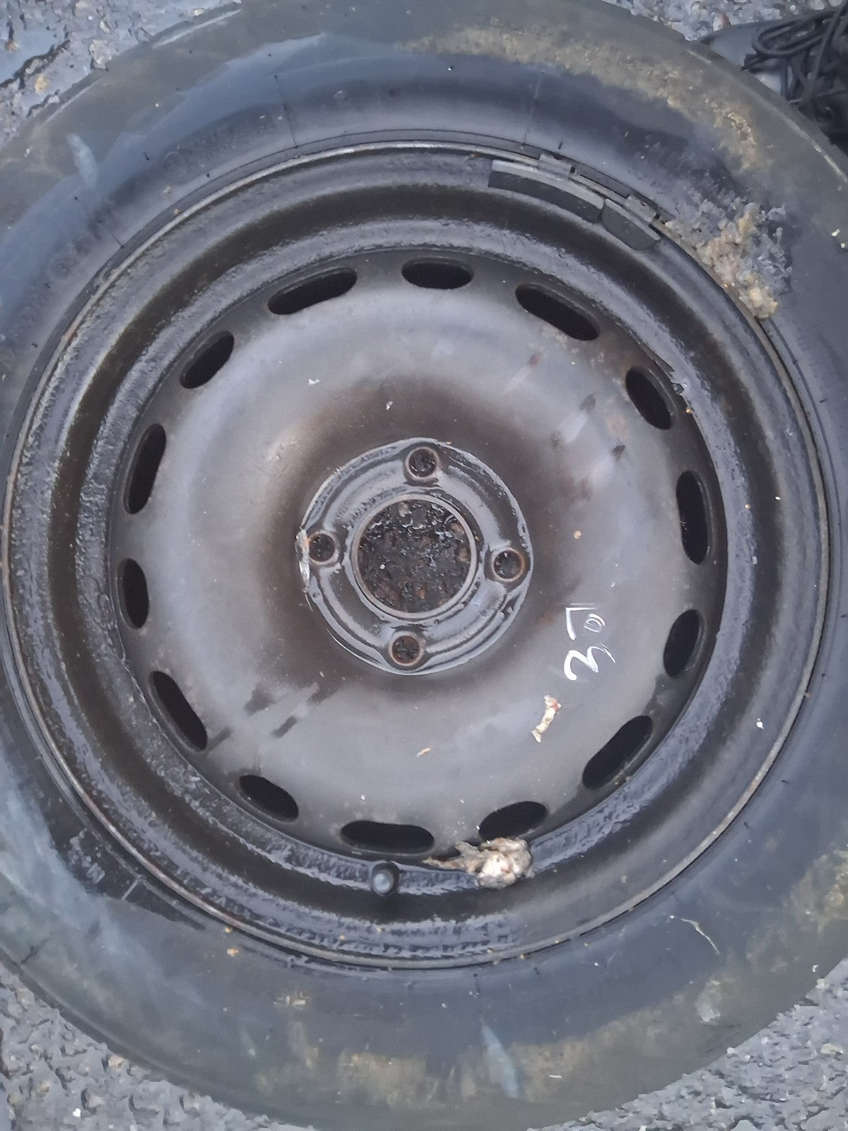 2006 PEUGEOT 307 15 INCH STEEL WHEEL WITH TYRE 195/65R15