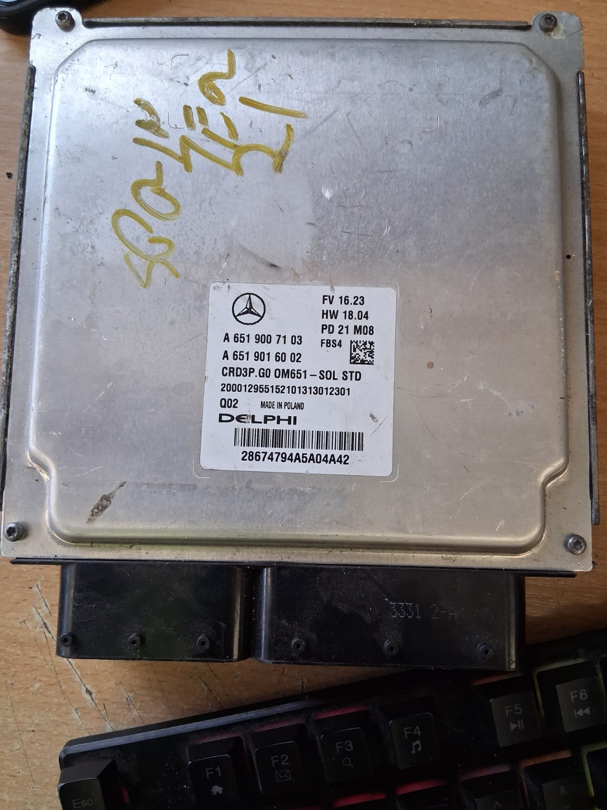2023 MERCEDES SPRINTER W907 ECU ENGINE CONTROL UNIT A6519007103