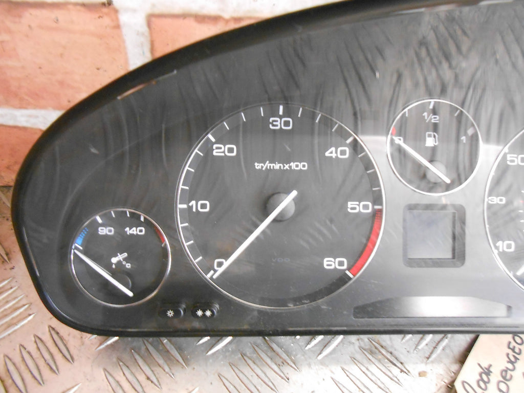 PEUGEOT 607 2004 2.2 HDI SEMI AUTOMATIC CLOCKS SPEEDO INSTRUMENT CLUSTER BLACK