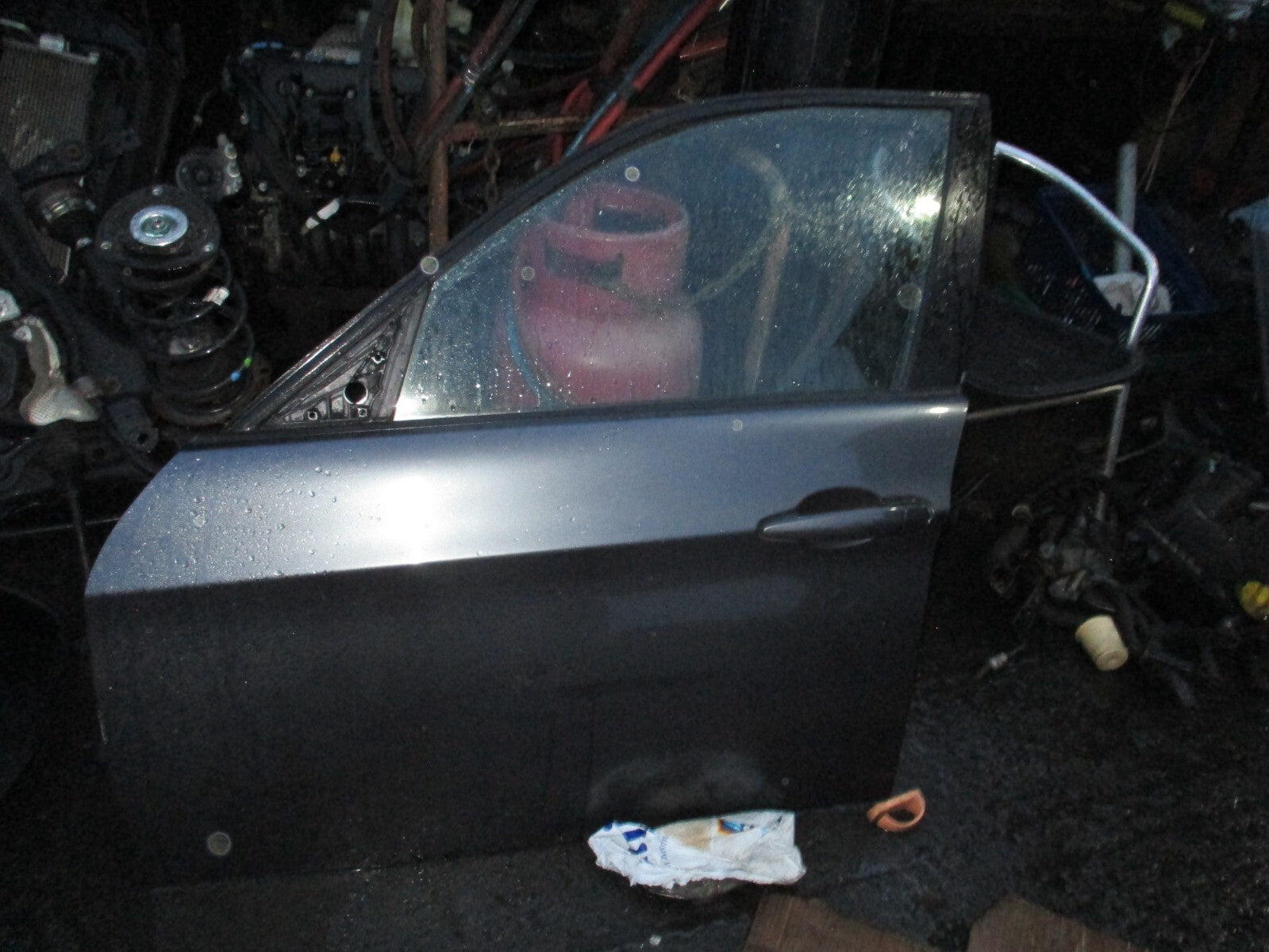 2009 BMW 3 SERIES E90 NSR PASSENGER SIDE REAR COMPLETE DOOR GREY