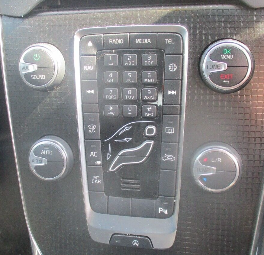 2016 VOLVO V40 R DESIGN CENTRE CONSOLE SWITCH PANEL AND CONTROLS