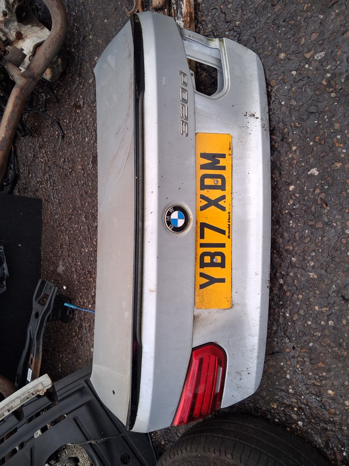 2017 BMW 3 SERIES F30 SALOON BARE TAILGATE BOOTLID SILVER