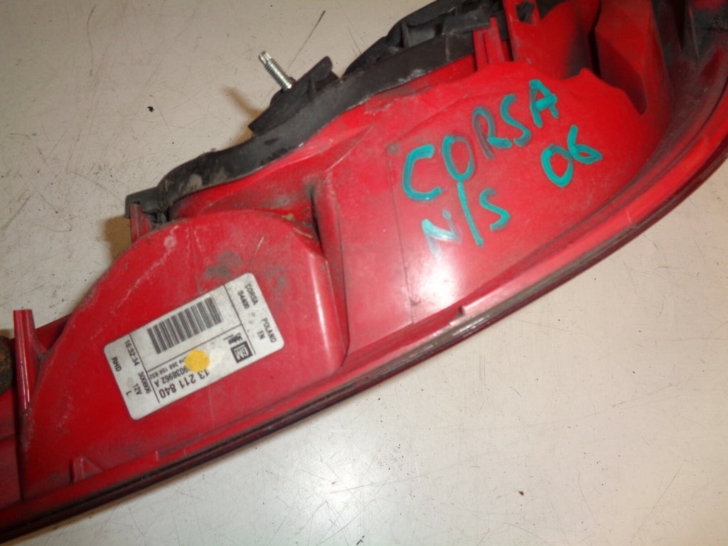 VAUXHALL CORSA D 07-15 3 DOOR NS PASSENGER SIDE REAR TAIL LIGHT 13211840