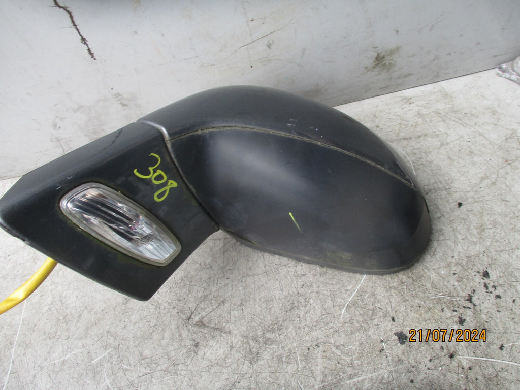 2009 PEUGEOT 308 MK1 NSF PASSENGER SIDE ELECTRIC WING MIRROR SHARK GREY KTP