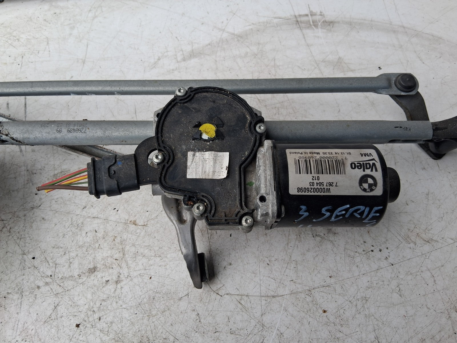 2014 BMW 3 SERIES F31 F30 FRONT WIPER MOTOR LINKAGES 7267504
