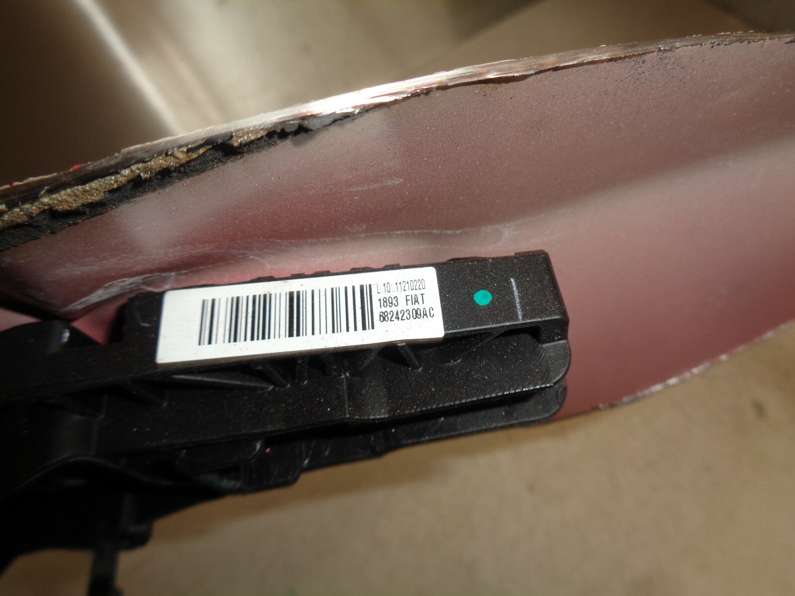 JEEP COMPASS 2020 NS PASSENGER REAR DOOR EXTERIOR HANDLE RED 68242309AC