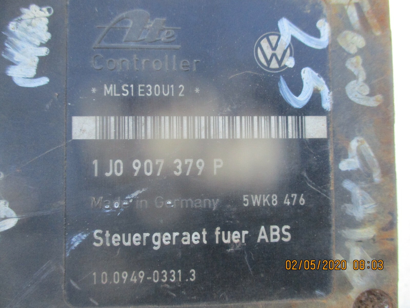 VW VOLKSWAGEN SHARAN 2002 1.9 TDI ABS PUMP MODULE 1J0907379P