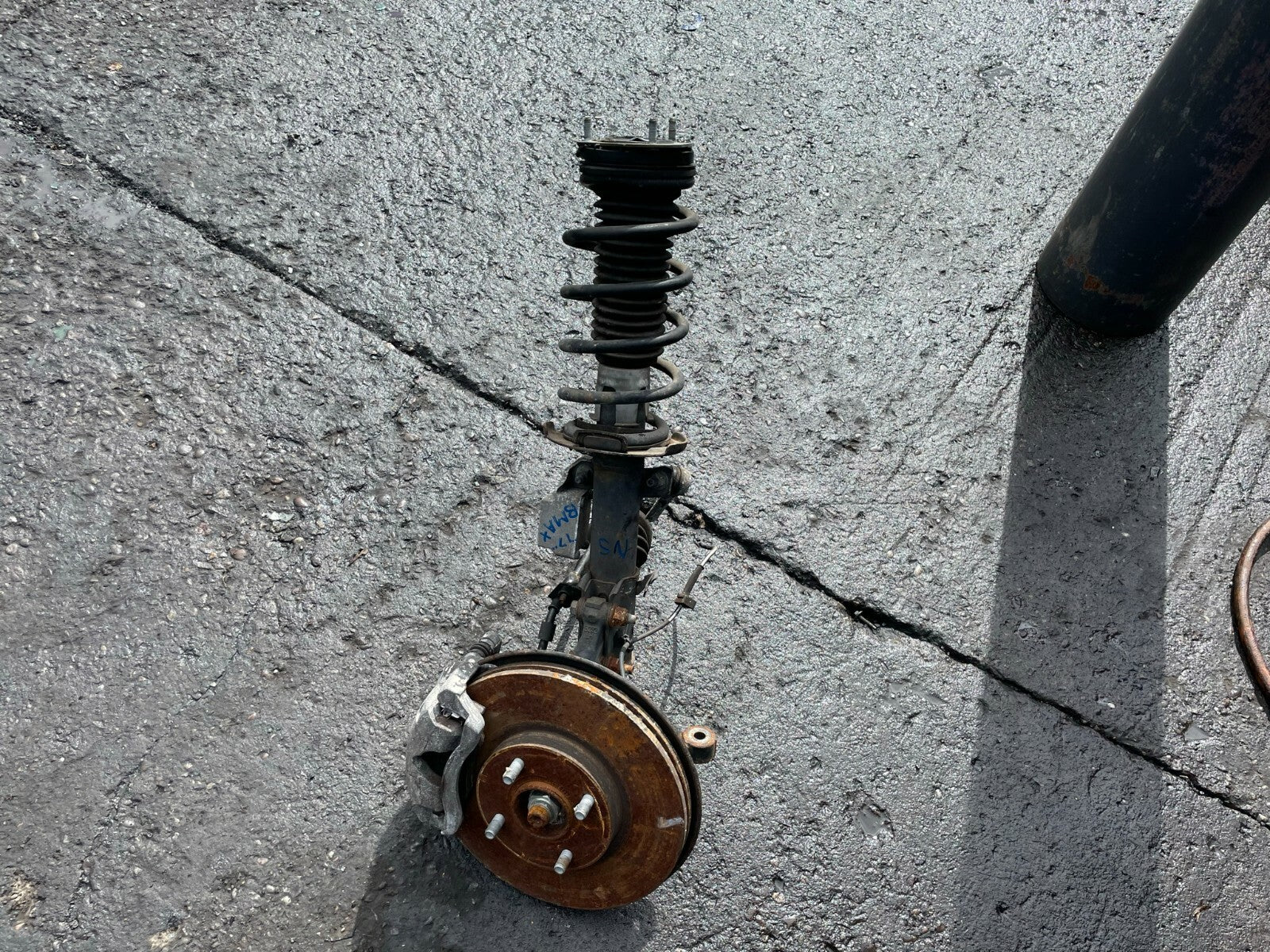 FORD B MAX 2017 MK1 1.6 PETROL AUTOMATIC NS PASSENGER SIDE HUB SHOCK SPRING LEG