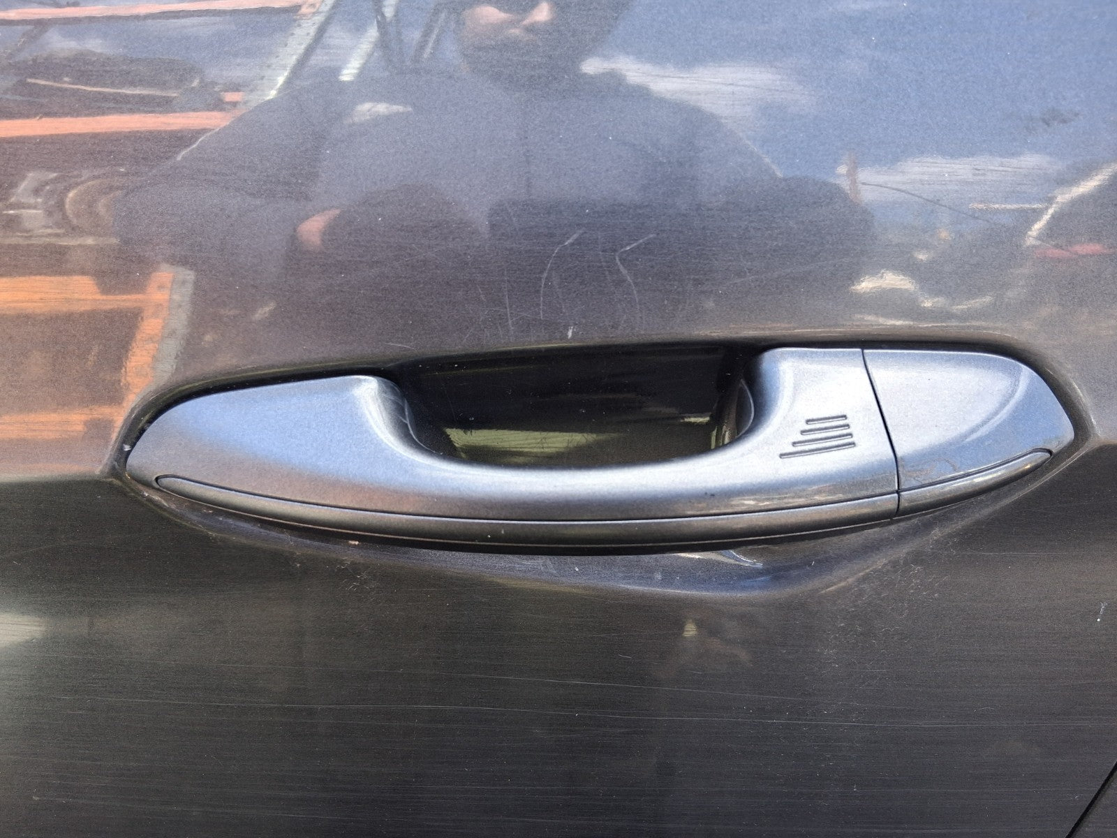 2017 FORD S MAX MK2 NSF DRIVER SIDE FRONT LEFT EXTERIOR DOOR HANDLE GREY