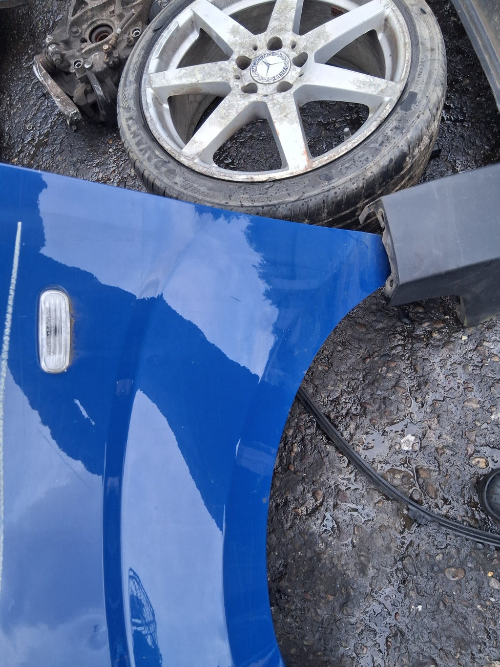 2016 FIAT FIORINO NSF PASSENGER SIDE FRONT LEFT WING PANEL BLUE