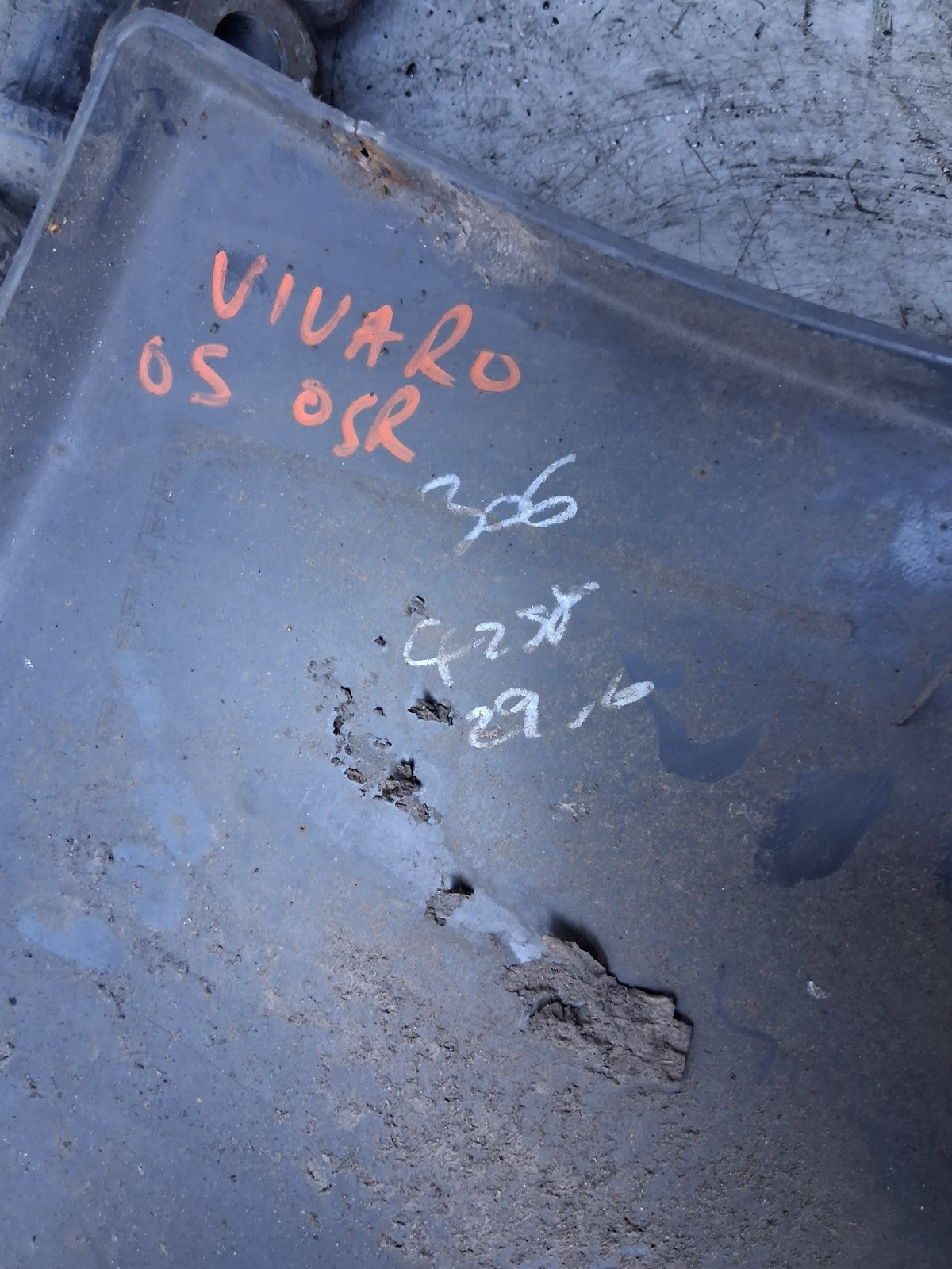 2005 VAUXHALL VIVARO OSR DRIVER SIDE REAR RIGHT BUMPER CORNER 91166147