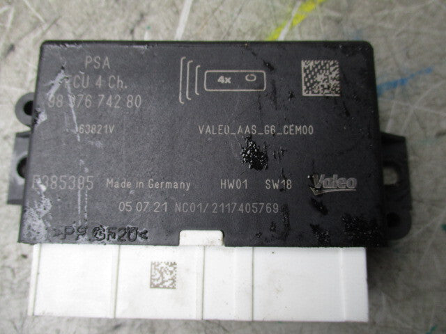 2020 CITROEN BERLINGO MK3 1.5 DIESEL PARKING ECU MODULE 9837674280