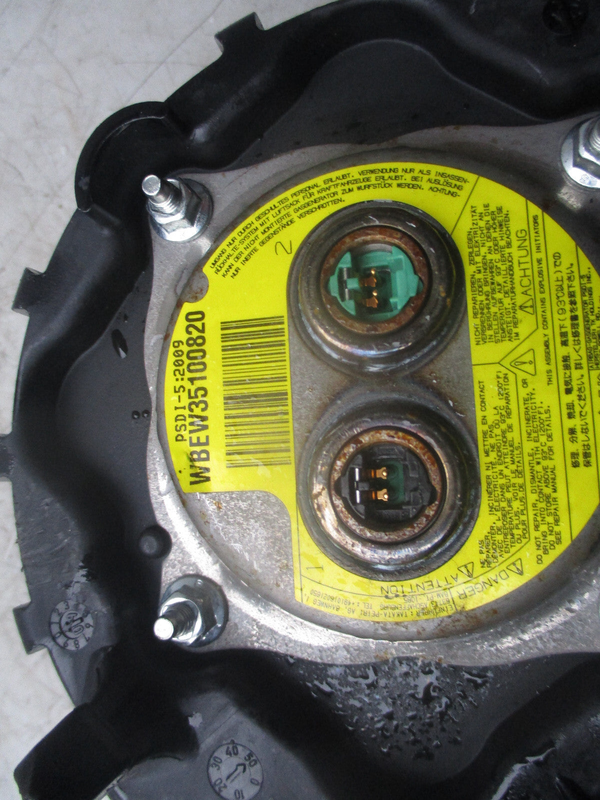 BMW 1 SERIES 2010 E87 STEERING WHEEL AIRBAG 33677051505W