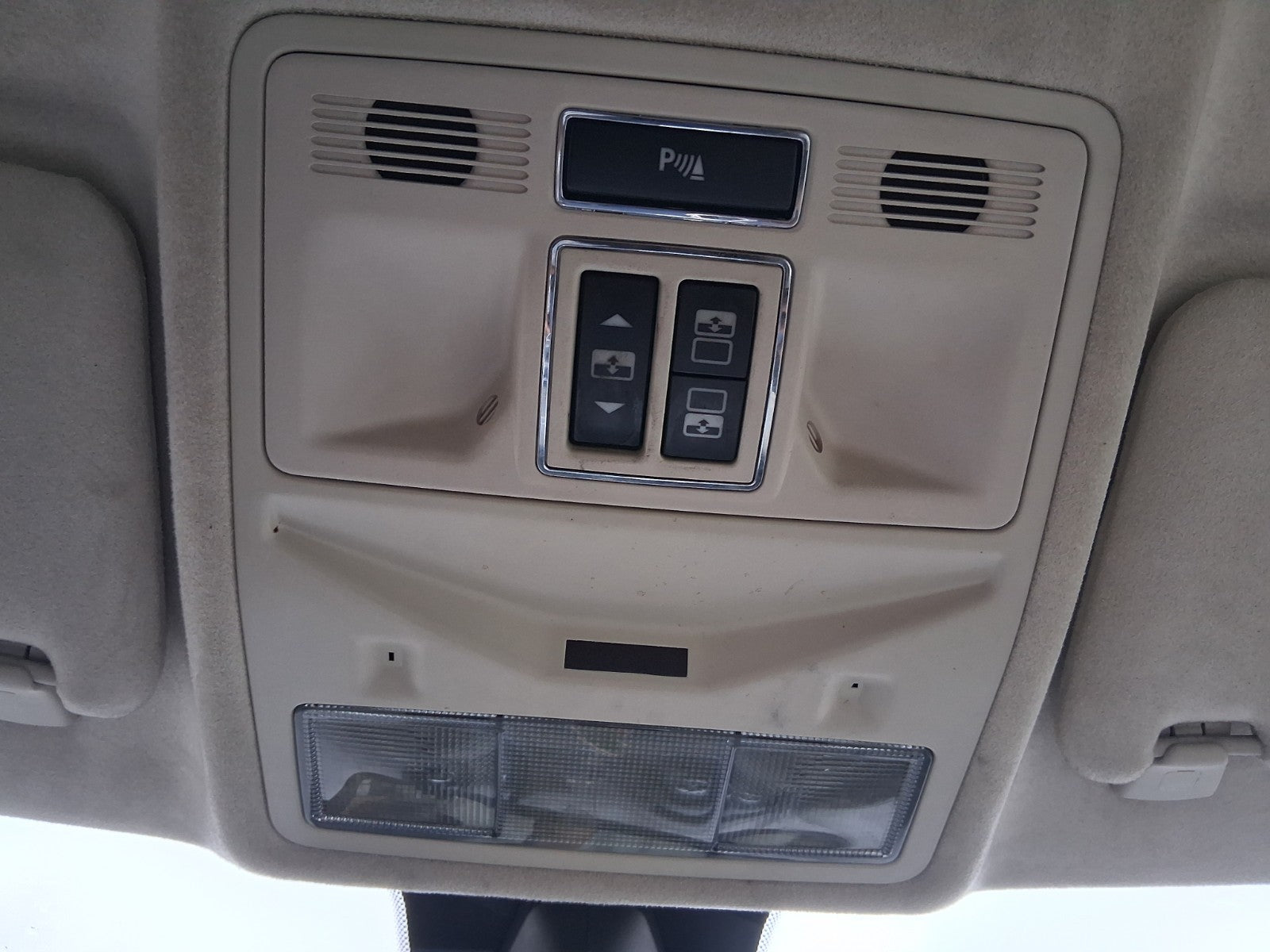 JAGUAR XJ X351 2012 FRONT INTERIOR ROOF READING LIGHT WITH ROOF CONTROL SWITCHES