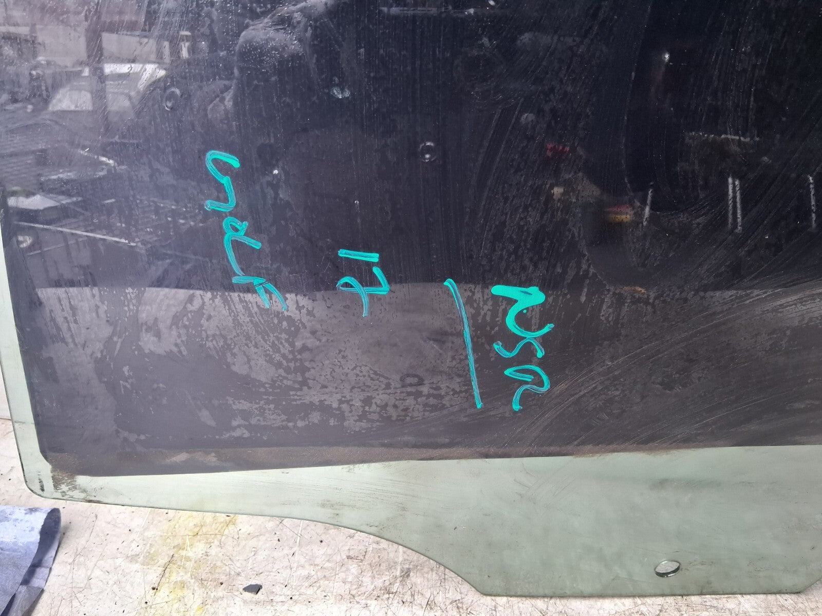 2017 VW VOLKSWAGEN GOLF MK7 NSR PASSENGER SIDE REAR LEFT WINDOW GLASS