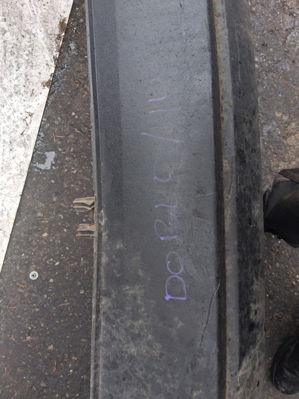 2013 FIAT DOBLO MK2 COMPLETE REAR BUMPER BLACK