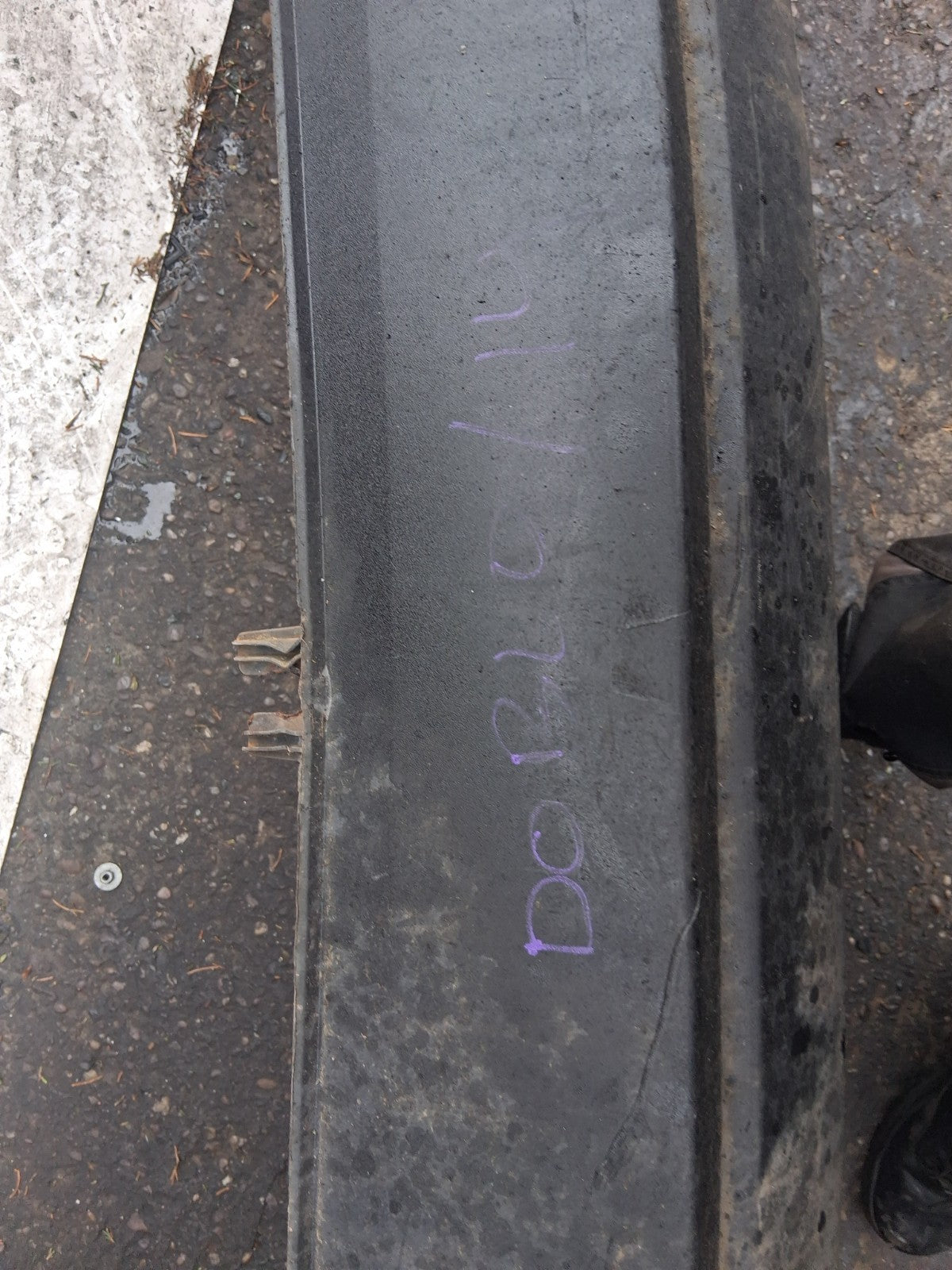 2013 FIAT DOBLO MK2 COMPLETE REAR BUMPER BLACK