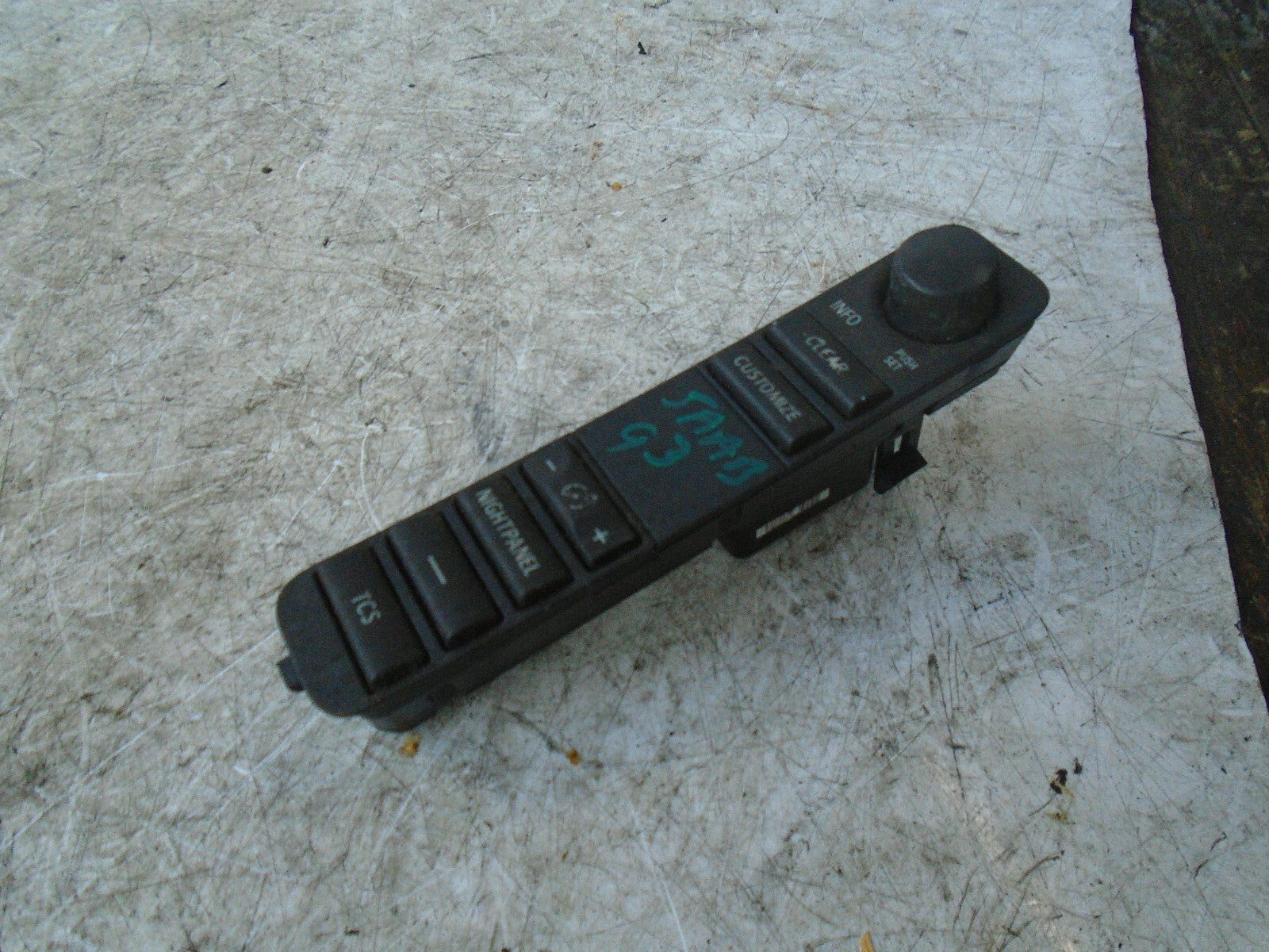 SAAB 93 9-3 2005 DASH DISPLAY NIGHT CONTROL SWITCH 12792587