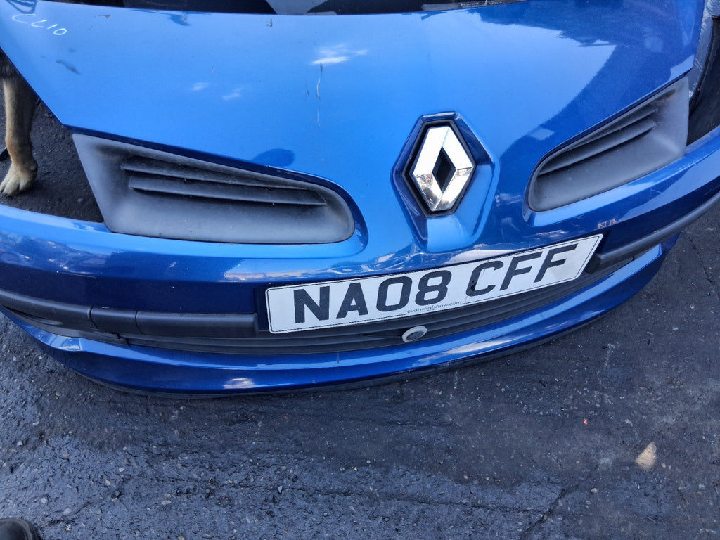 2008 RENAULT CLIO MK3 COMPLETE FRONT BUMPER BLUE