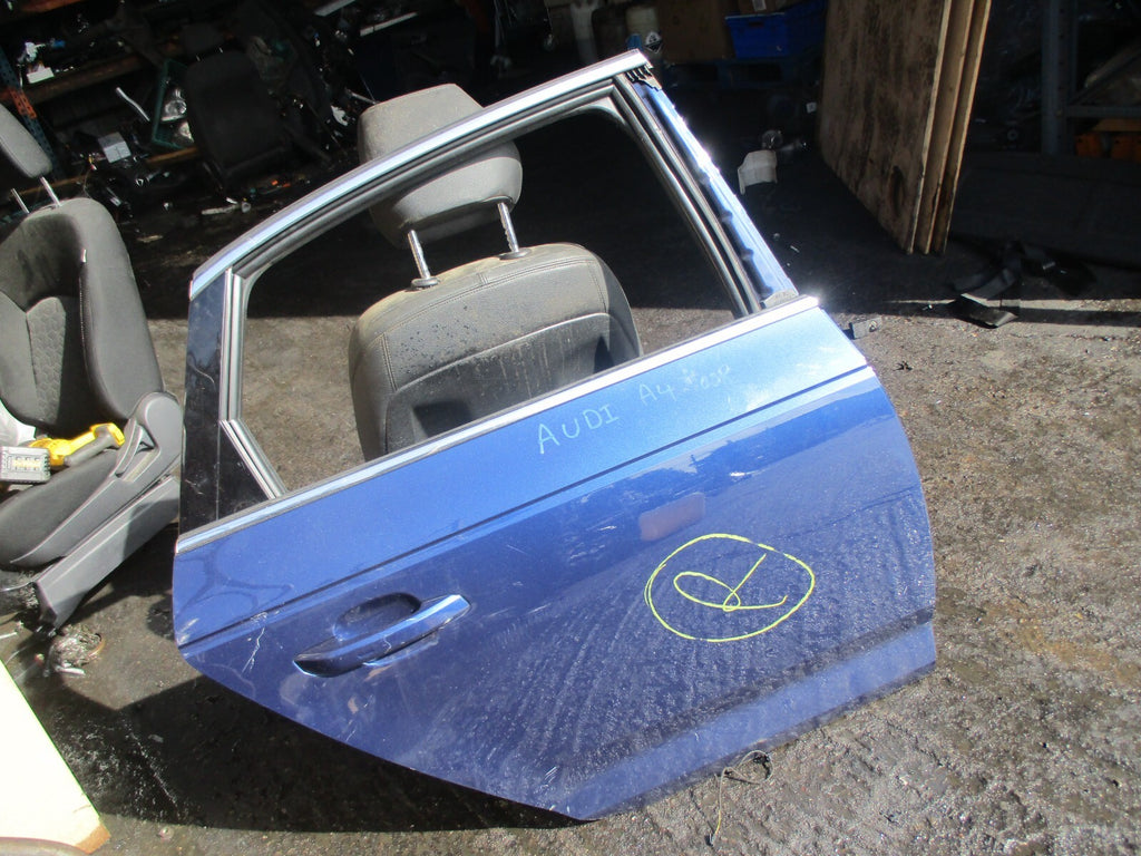 AUDI A4 B9 2017 SALOON OSR DRIVER SIDE REAR DOOR BLUE