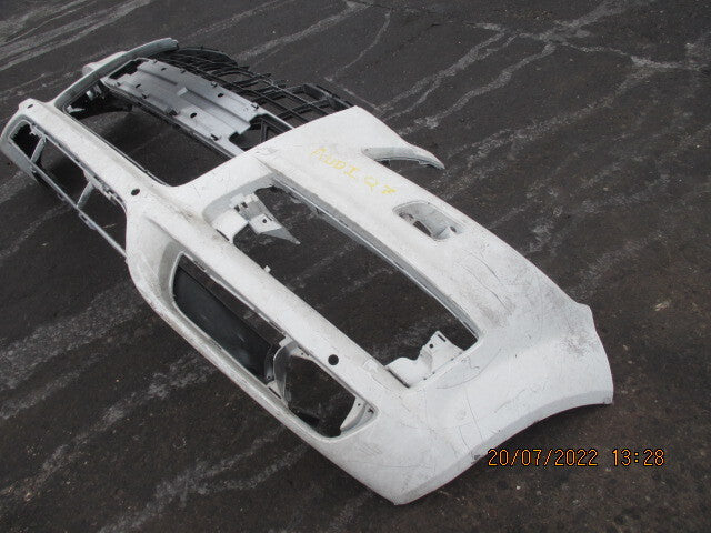 AUDI Q7 MK1 2009 S LINE FRONT BARE BUMPER IN WHITE 4L0807437D