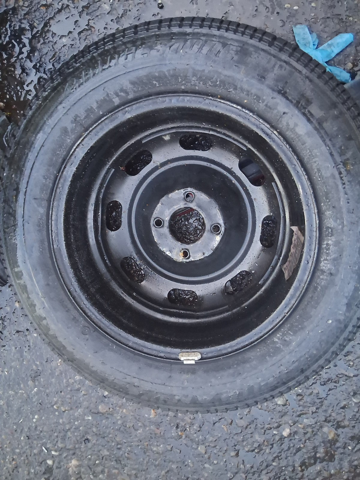 2006 PEUGEOT 307 15 INCH STEEL SPACE SAVER WHEEL WITH TYRE 195/65R15