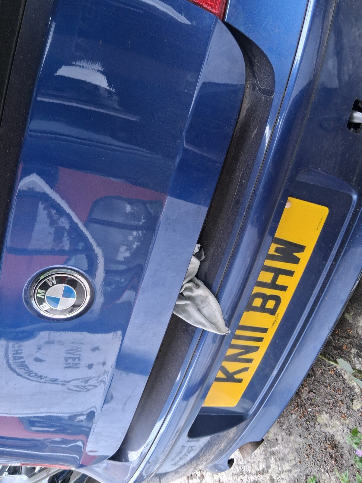 2011 BMW 1 SERIES COMPLETE TAILGATE BOOTLID DEEP SEA BLUE A76