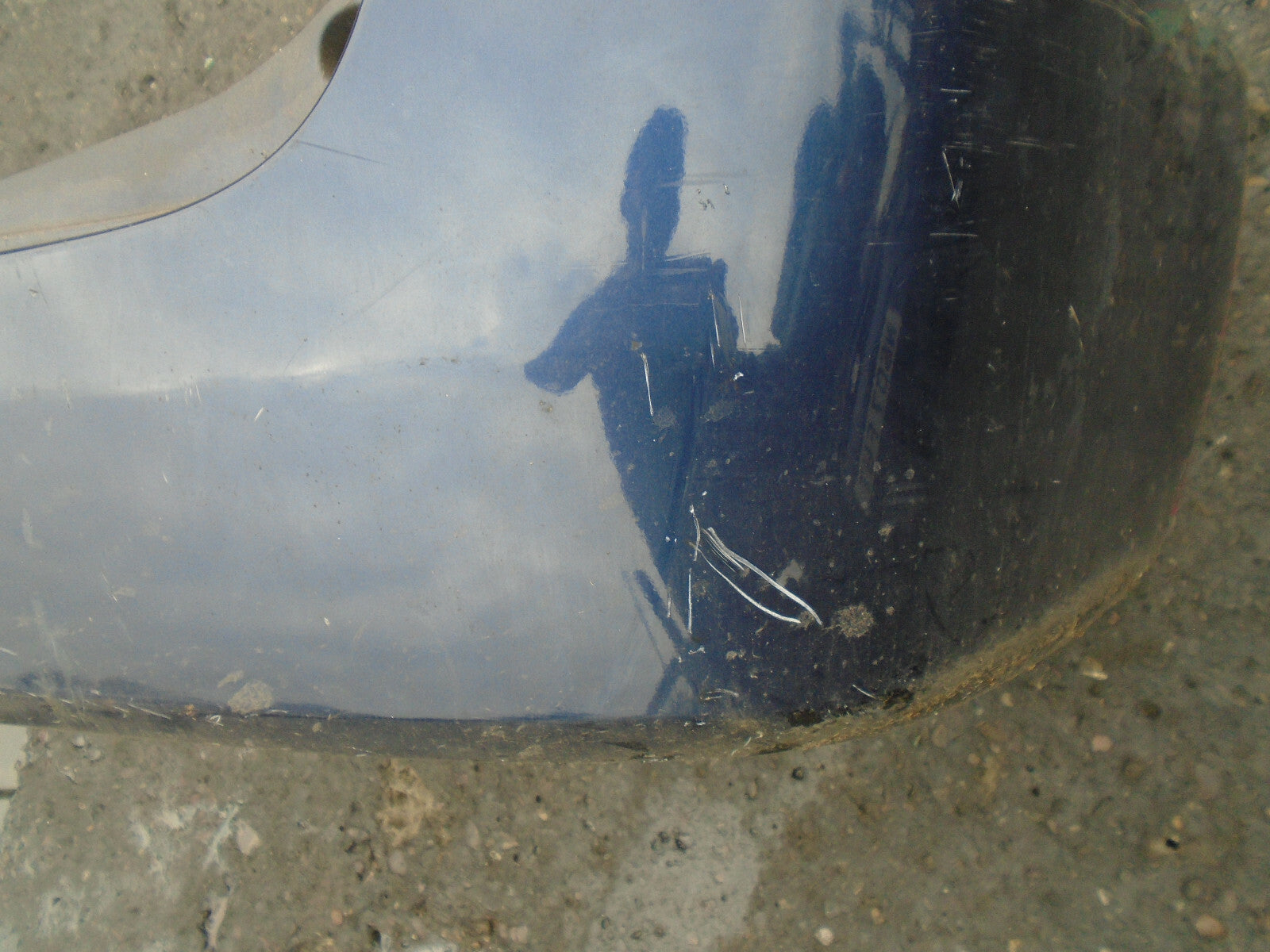 MAZDA PREMACY 2003 REAR COMPLETE BUMPER BLUE