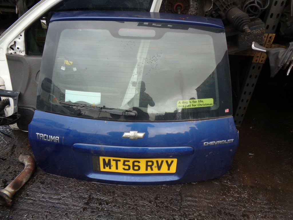 CHEVROLET TACUMA 2006 BLUE TAILGATE & GLASS AND WIPER MOTOR