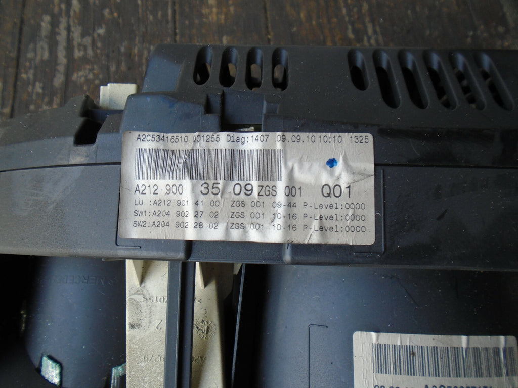 MERCEDES BEN E CLASS W212 2010 DIESEL SPEEDOMETER INSTRUMENT CLUSTER A2129003509