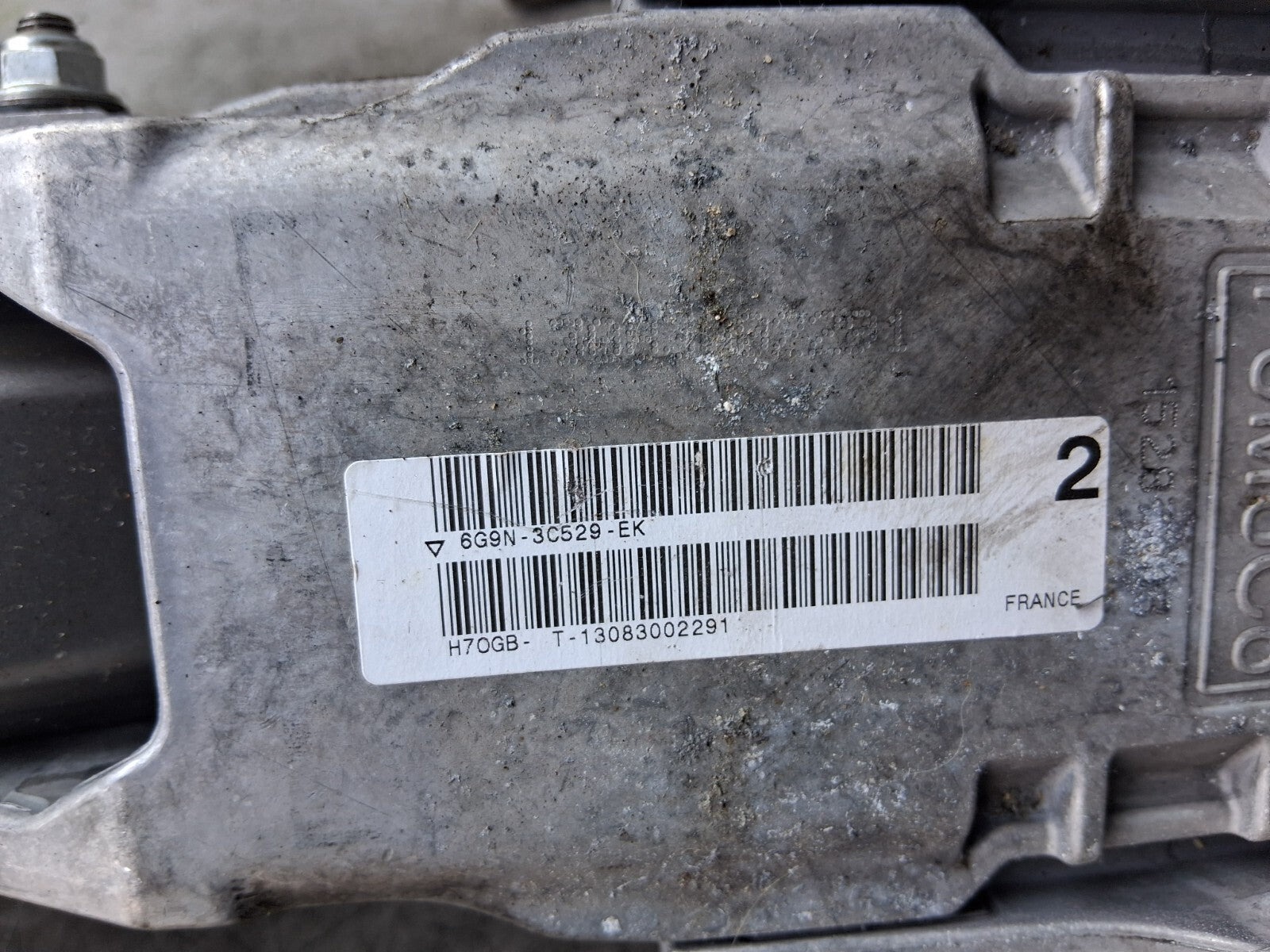 2013 FORD S MAX MK1 STEERING COLUMN & IGNITION BARREL WITH KEY 6G9N3C529