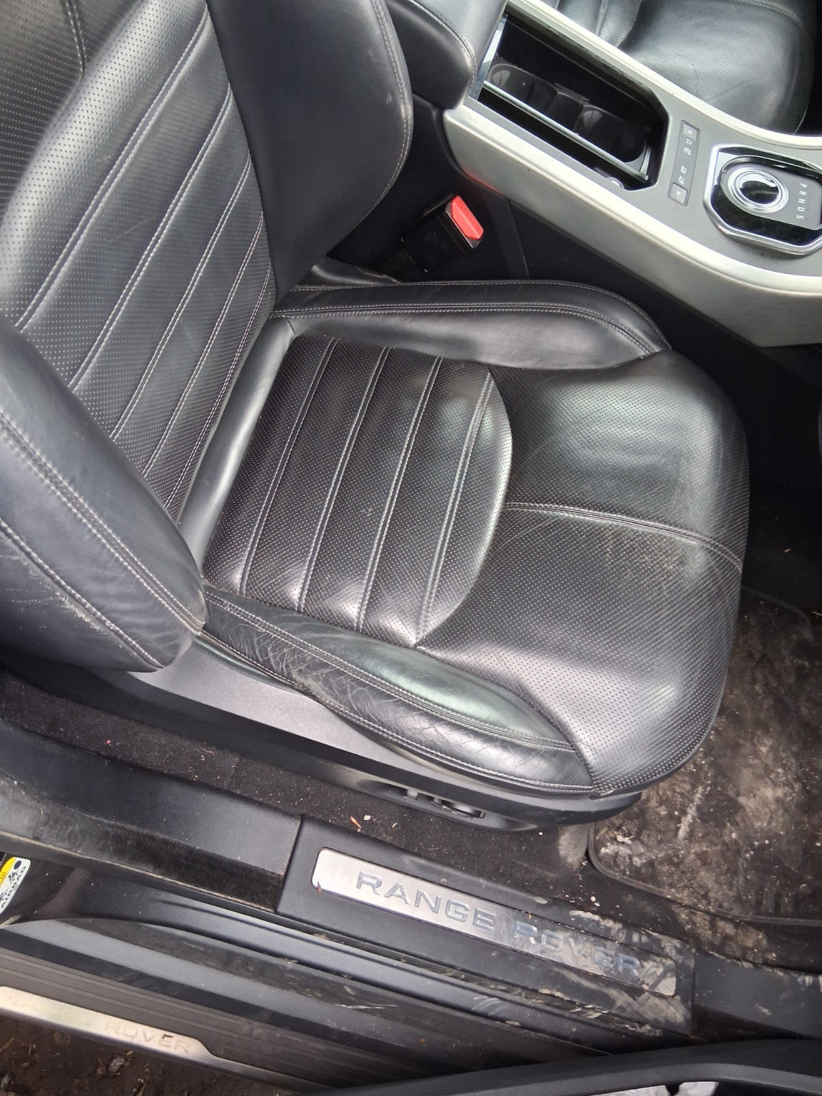 2016 RANGE ROVER EVOQUE L538 OSF DRIVER FRONT COMPLETE SEAT FULL LEATHER BLACK