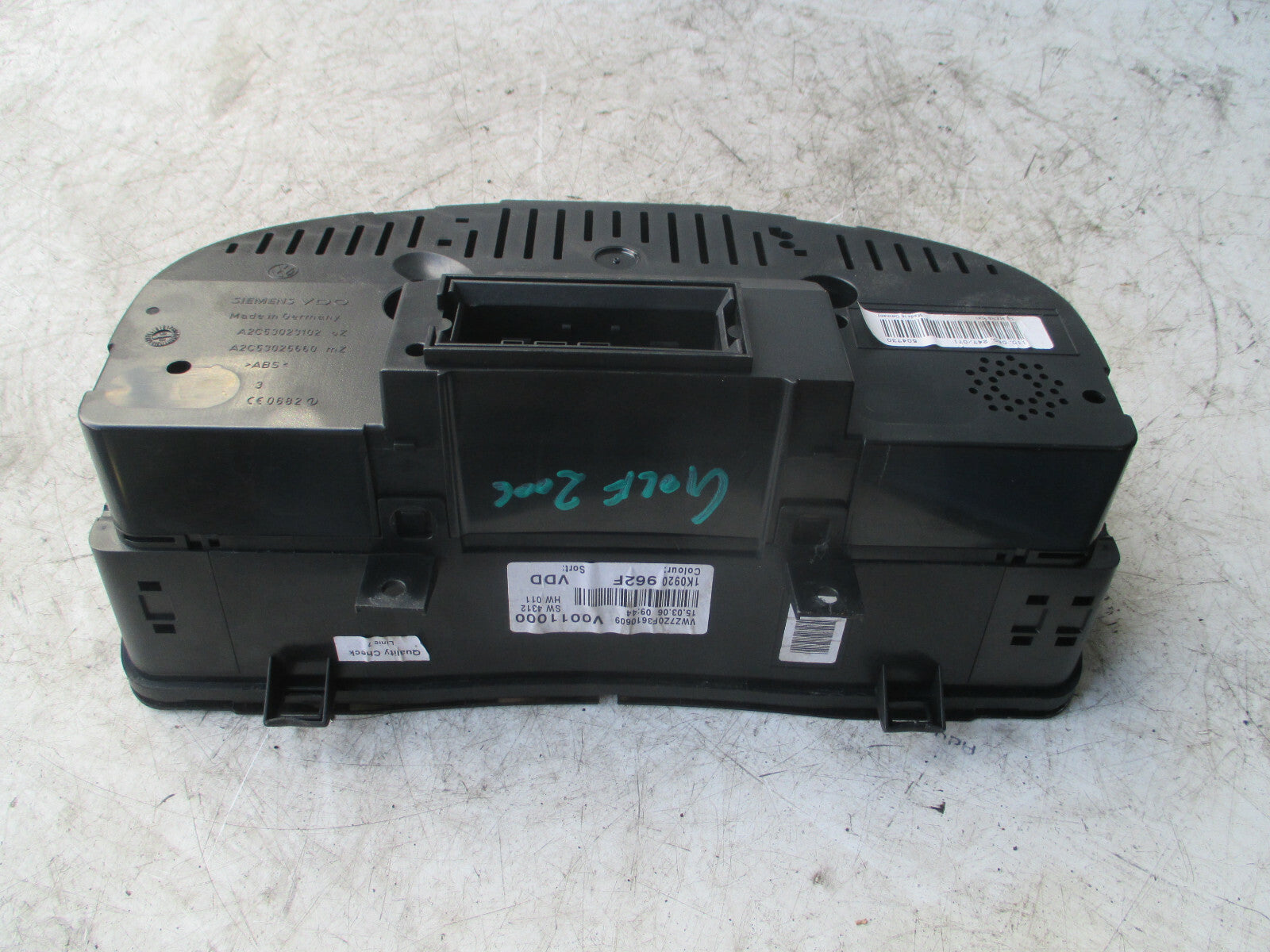 VW VOLKSWAGEN GOLF MK5 2006 1.9 DIESEL SPEEDOMETER INSTRUMENT CLUSTER 1K0920962F