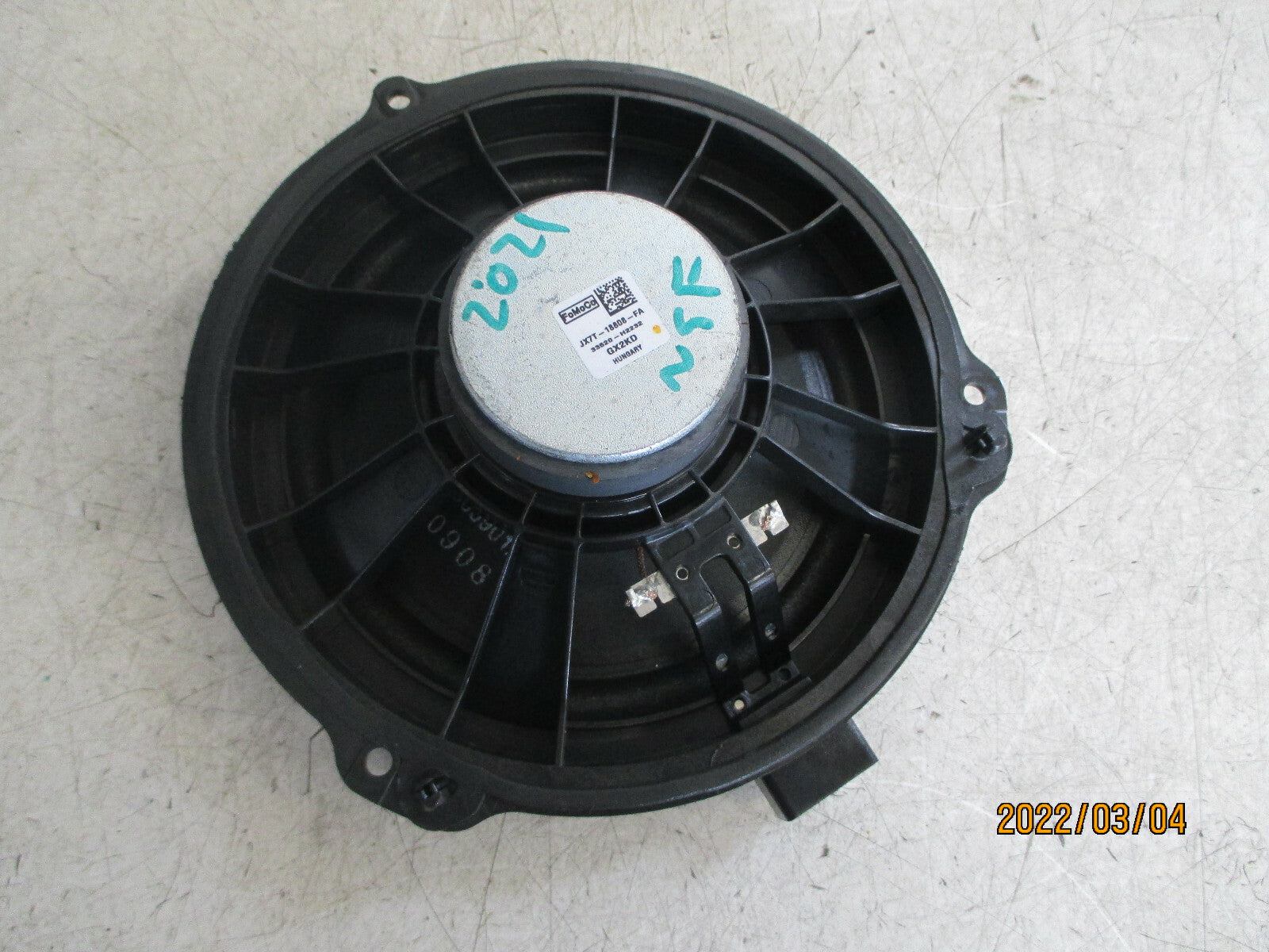 FORD FIESTA MK8 2021 NSF PASSENGER FRONT DOOR SPEAKER JX7T18808FA