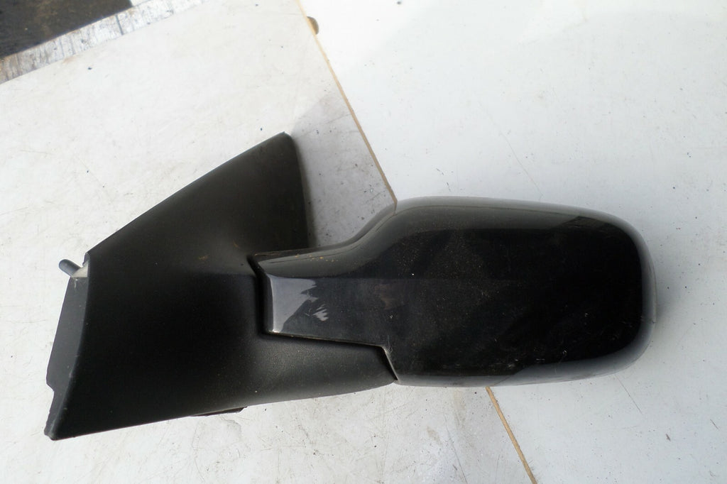 RENAULT MEGANE MK2 2007 NS PASSENGER SIDE MANUAL DOOR WING MIRROR BLACK