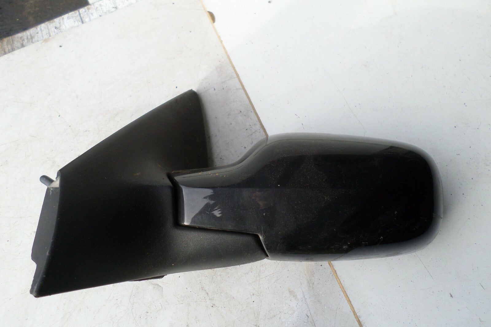 RENAULT MEGANE MK2 2007 NS PASSENGER SIDE MANUAL DOOR WING MIRROR BLACK