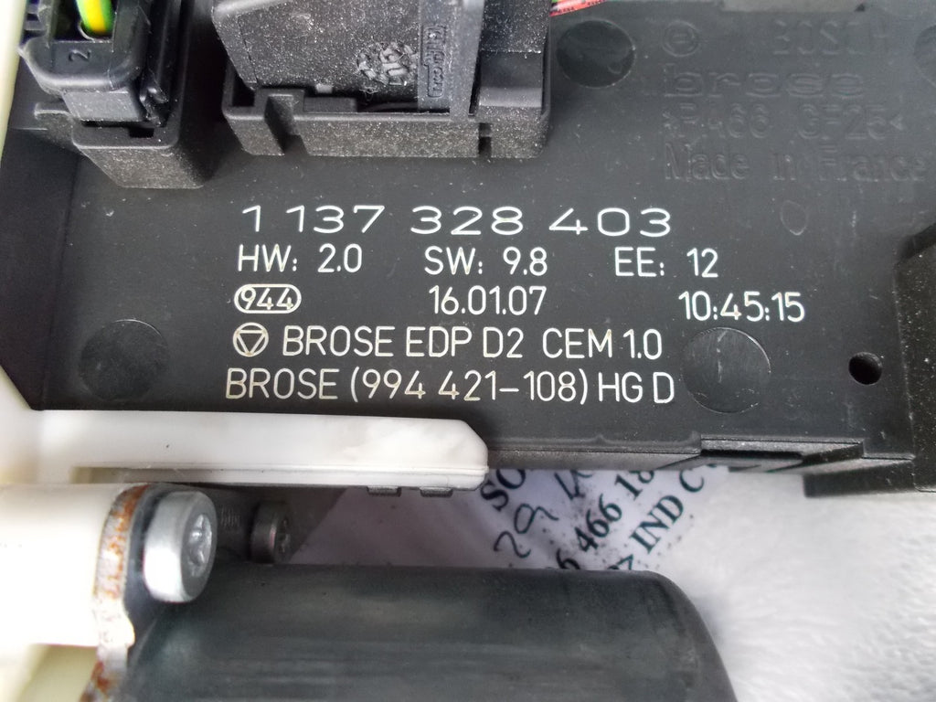 2007 PEUGEOT 407 SW ESTATE OSF DRIVERS SIDE FRONT WINDOW MOTOR 9663036580
