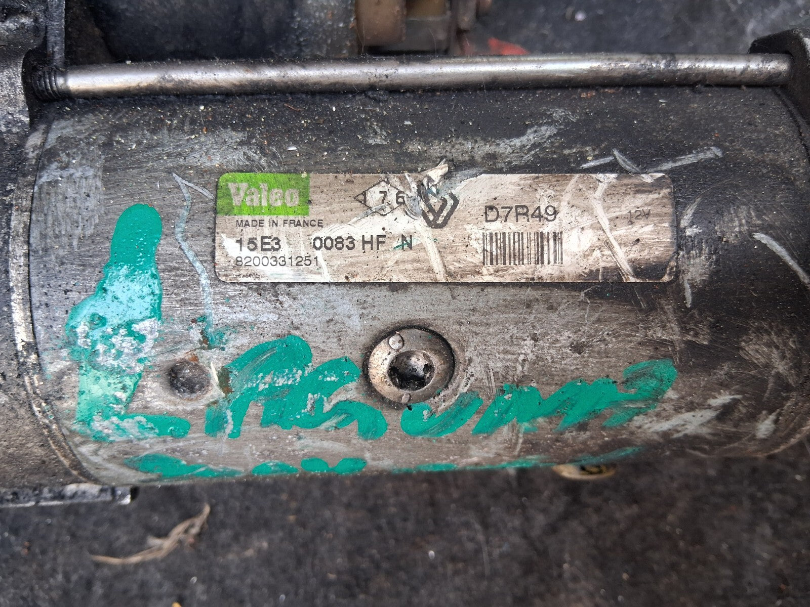 RENAULT LAGUNA MK2 2004 2.2 DCI STARTER MOTOR 8200331251