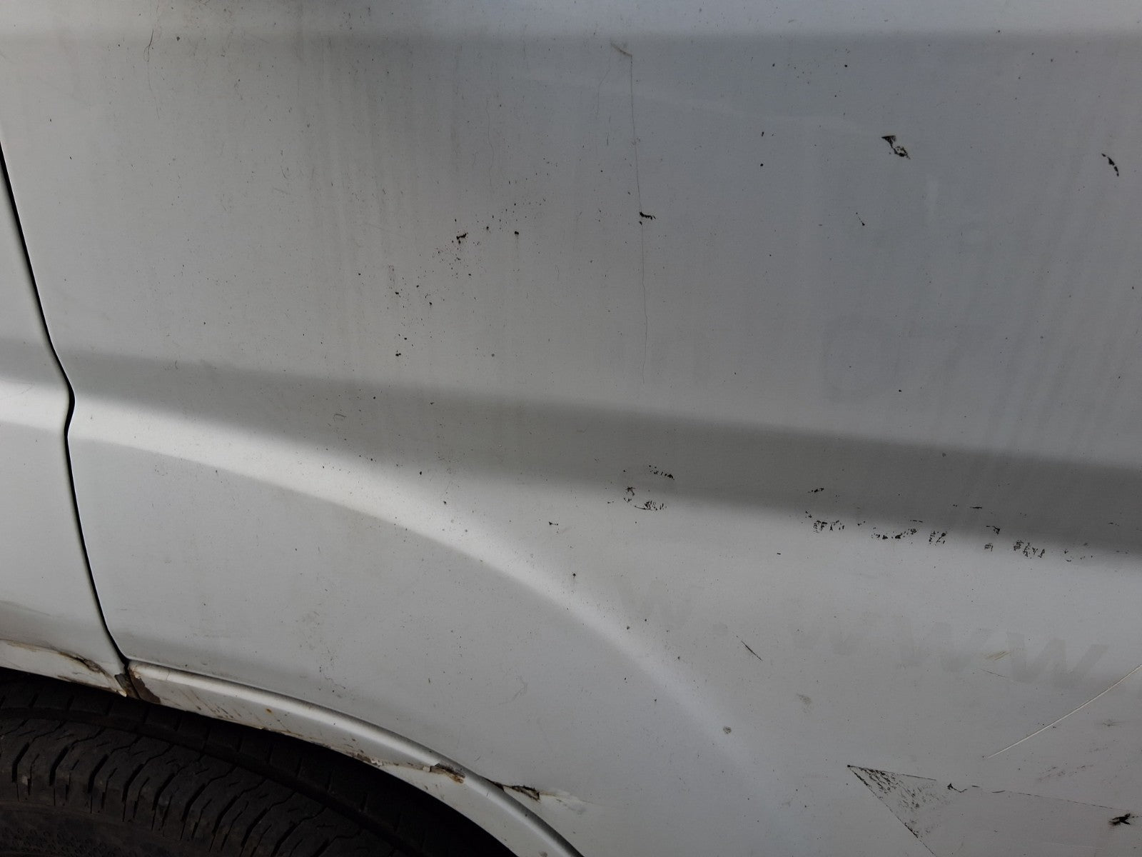2014 CITROEN RELAY MK3 NSF PASSENGER SIDE FRONT BARE DOOR WHITE DENTS