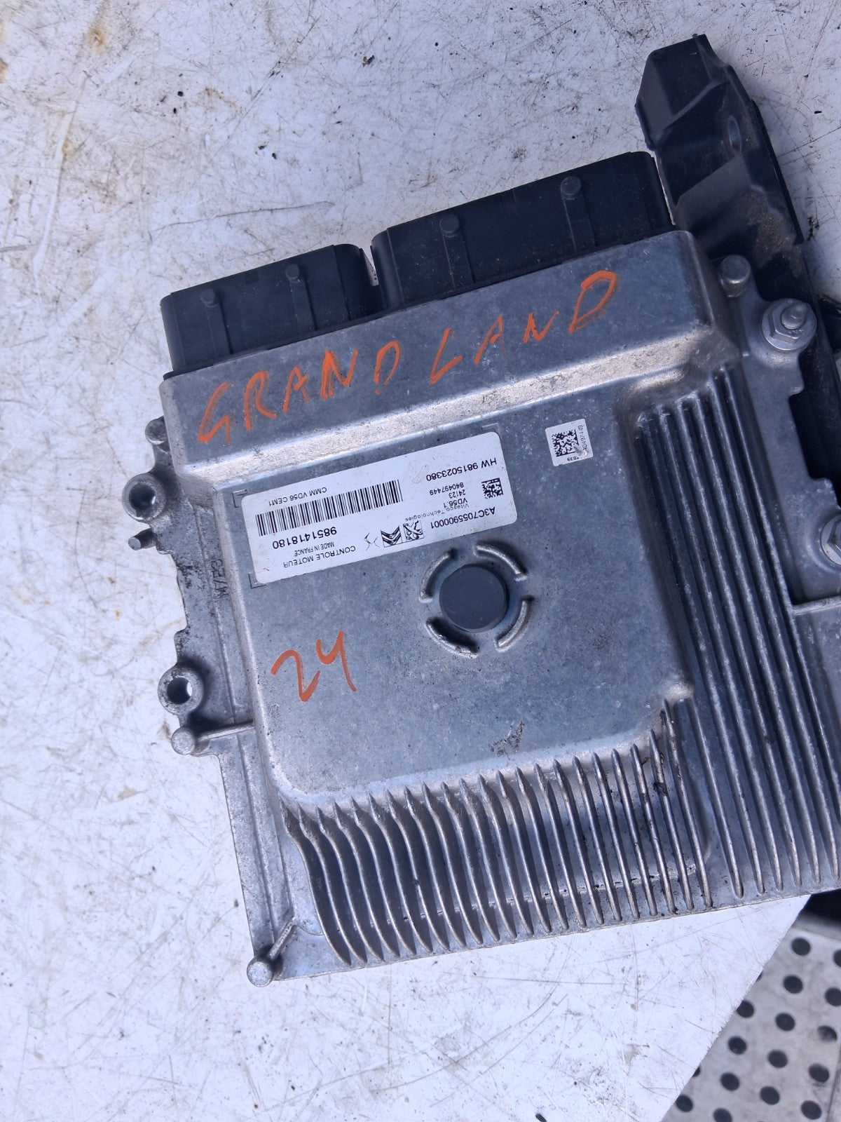 2024 VAUXHALL GRANDLAND 1.2 PETROL ECU ENGINE CONTROL UNIT 9851418180