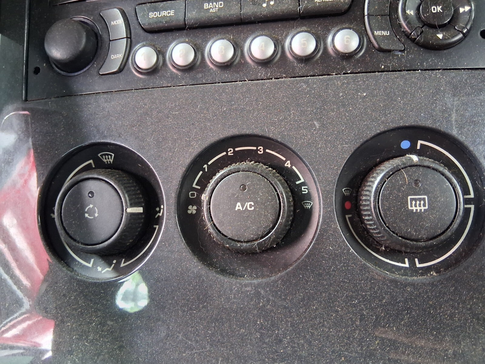 2012 PEUGEOT 3008 MK1 AC HEATER CLIMATE CONTROL SWITCH PANEL