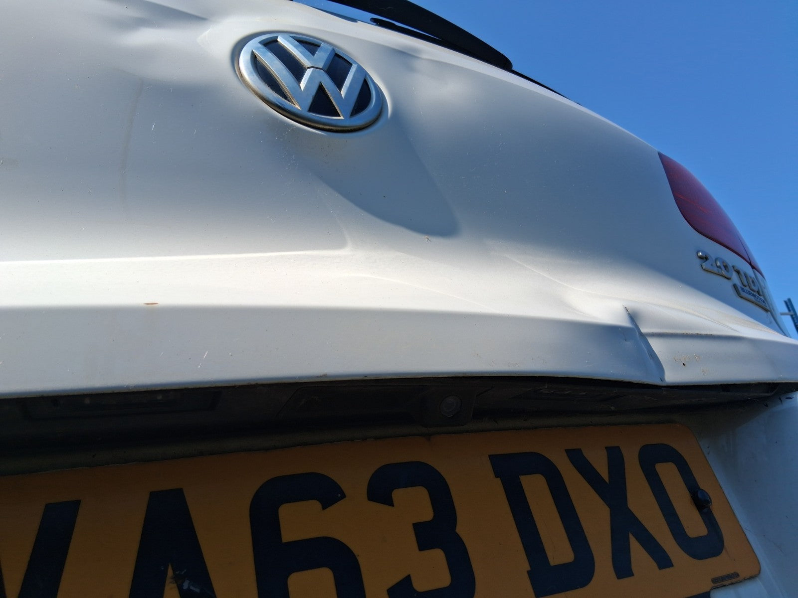 2013 VW VOLKSWAGEN TIGUAN FACELIFT REAR BARE TAILGATE BOOTLID PURE WHITE LC9A