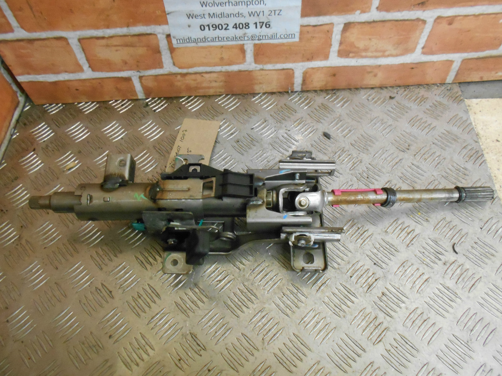 PEUGEOT 1007 2005 ADJUSTABLE STEERING COLUMN