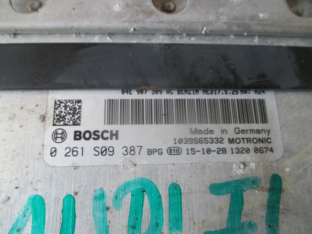 AUDI A1 2015 8X ENGINE CONTROL MODULE 0261S09387