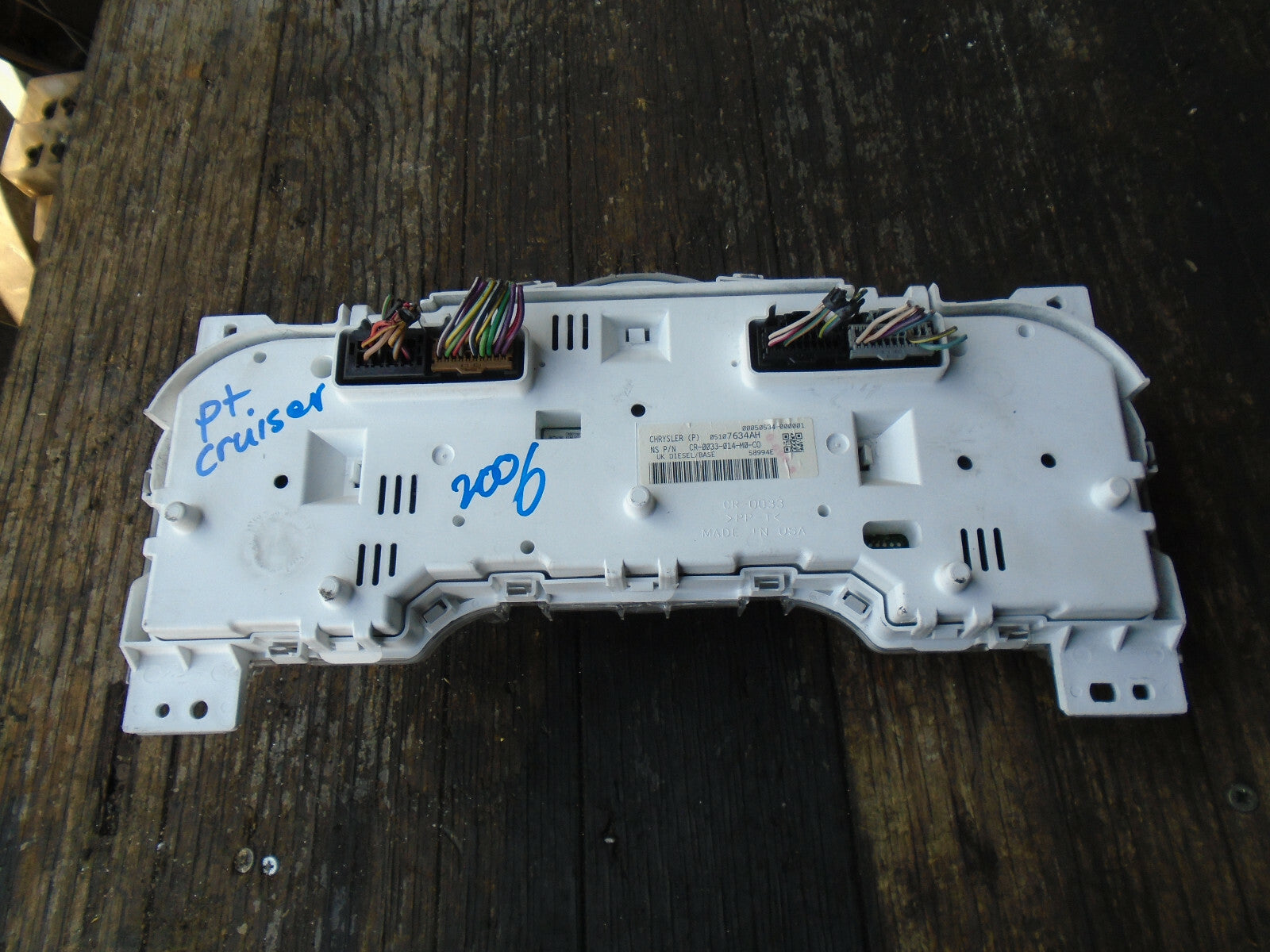 CHRYSLER PT CRUISER 2006 2.2 DIESEL SPEEDOMETR INSTRUMENT CLUSTER 05107634AH