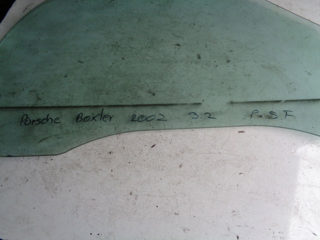 PORSCHE BOXSTER 2002 3.2 NSF PASSENGER SIDE FRONT DOOR WINDOW GLASS