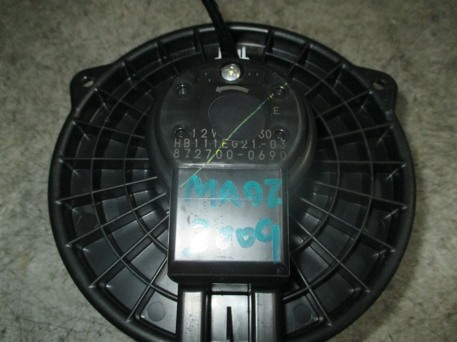 MAZDA 6 MK2 GH 2009 HEATER BLOWER MOTOR FAN 8727000690