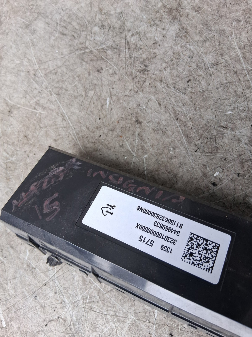 2015 VAUXHALL INSIGNIA AC HEATER CLIMATE CONTROL PANEL 13595715
