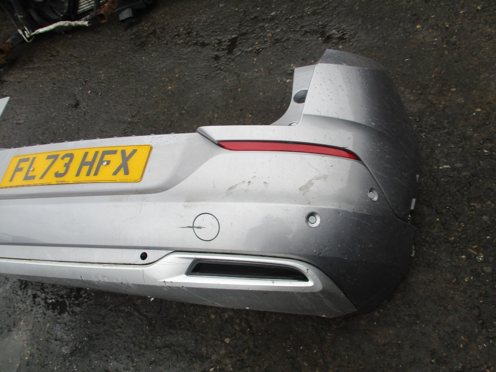 2023 VAUXHALL GRANDLAND REAR COMPLETE BUMPER PSC SENSORS DIFFUSER GREY